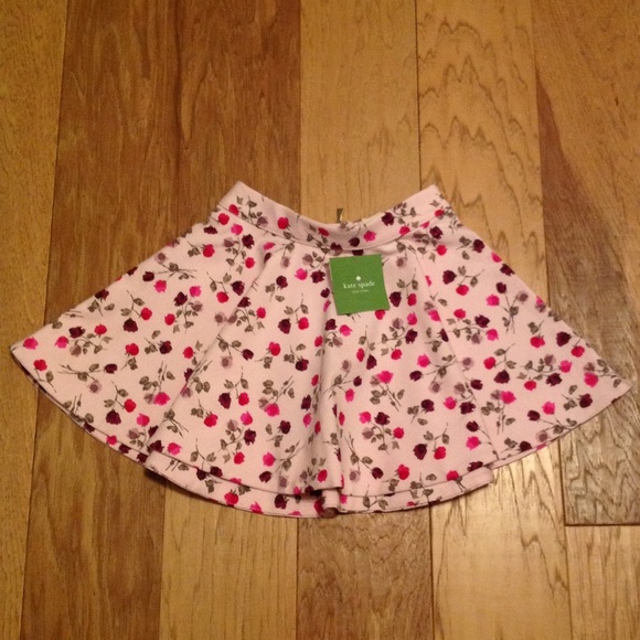 KATE SPADE NWT SKIRT GIRLS TOSSED ROSE CIRCLE sz4 - Picture 2 of 7